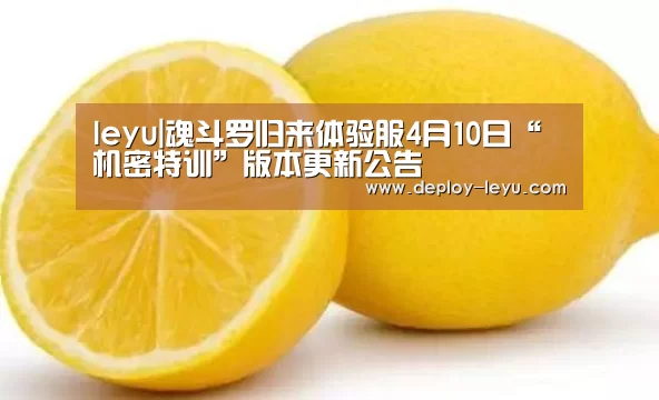 leyu|魂斗罗归来体验服4月10日“机密特训”版本更新公告(图3)